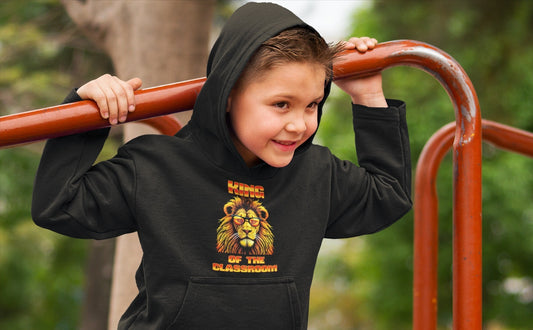 Kinder Premium Bio Hoodie King of the classroom in – Kinder T-Shirt