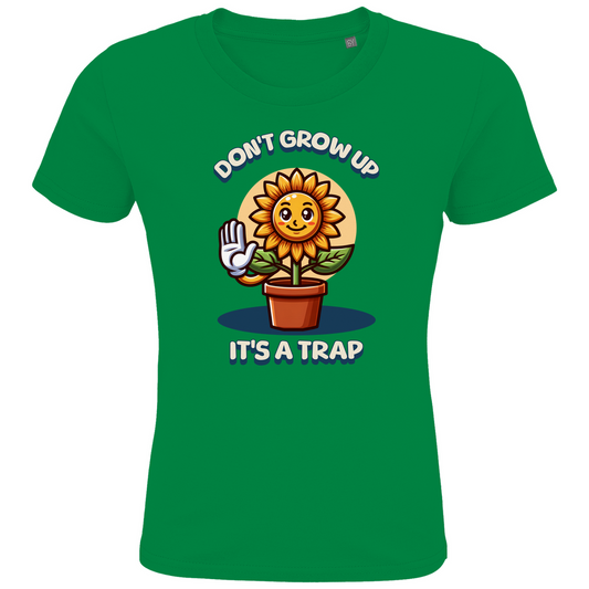 Kids Premium Bio T-Shirt It's a trap in Kelly Green – Kinder T-Shirt