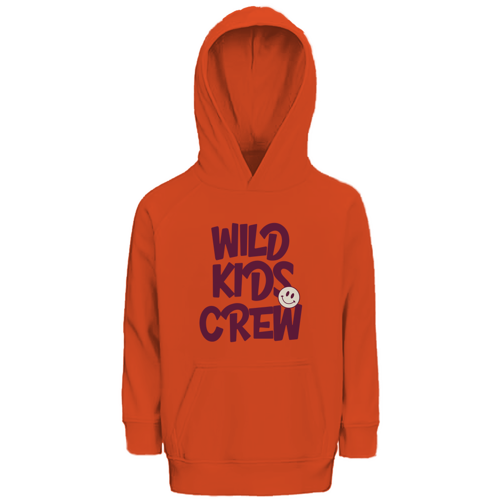 Kinder Premium Bio Hoodie Wild Kids Crew in Burnt Orange – Kinder T-Shirt
