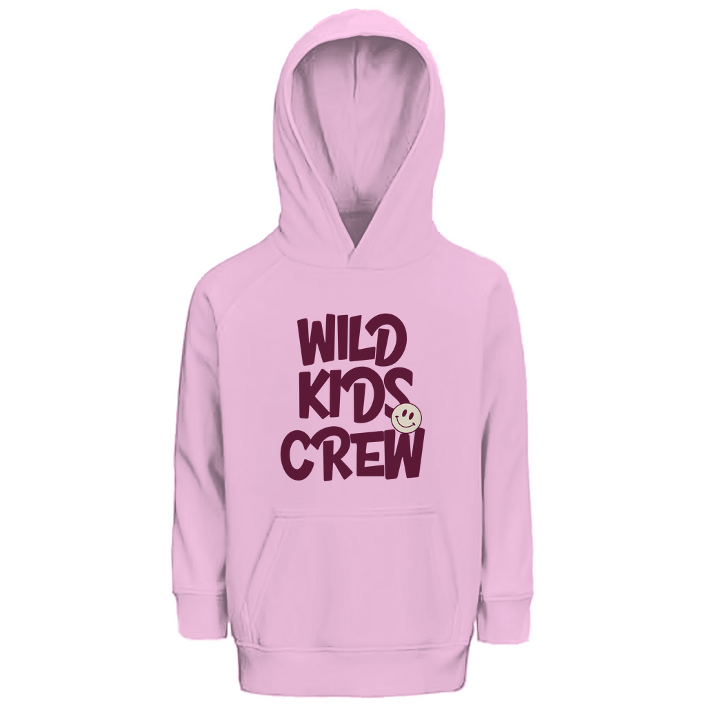 Kinder Premium Bio Hoodie Wild Kids Crew in Pale Pink – Kinder T-Shirt