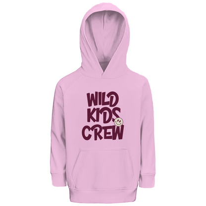 Kinder Premium Bio Hoodie Wild Kids Crew in Pale Pink – Kinder T-Shirt
