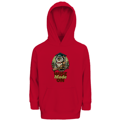 Kinder Premium Bio Hoodie Wise Mode on in Red – Kinder T-Shirt