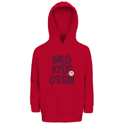 Kinder Premium Bio Hoodie Wild Kids Crew in Red – Kinder T-Shirt